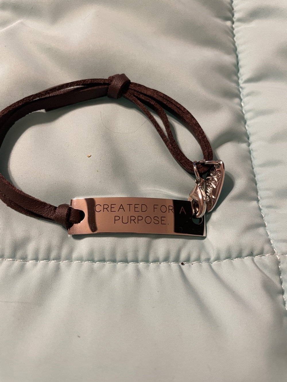 Plunder (Created For A Purpose) Brown Leather ID Bracelet